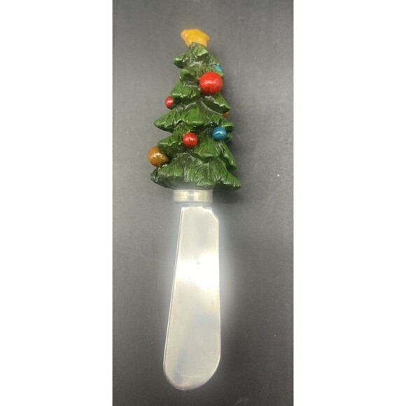 CHRISTMAS “Spread the Season’s Joy” Santa Sleigh Holiday Cheese Spreaders - Picture 15 of 16